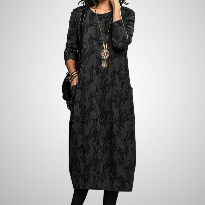 Cassie™ | Robe d’hiver décontractée avec col rond