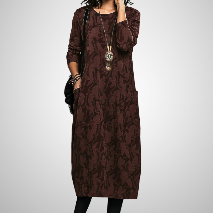 Cassie™ | Robe d’hiver décontractée avec col rond