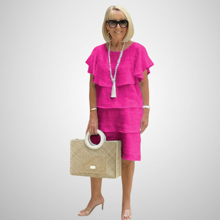 Yvonne – robe envoûtante à volants superposés