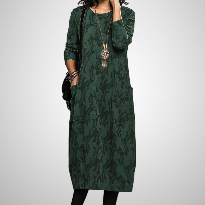 Cassie™ | Robe d’hiver décontractée avec col rond