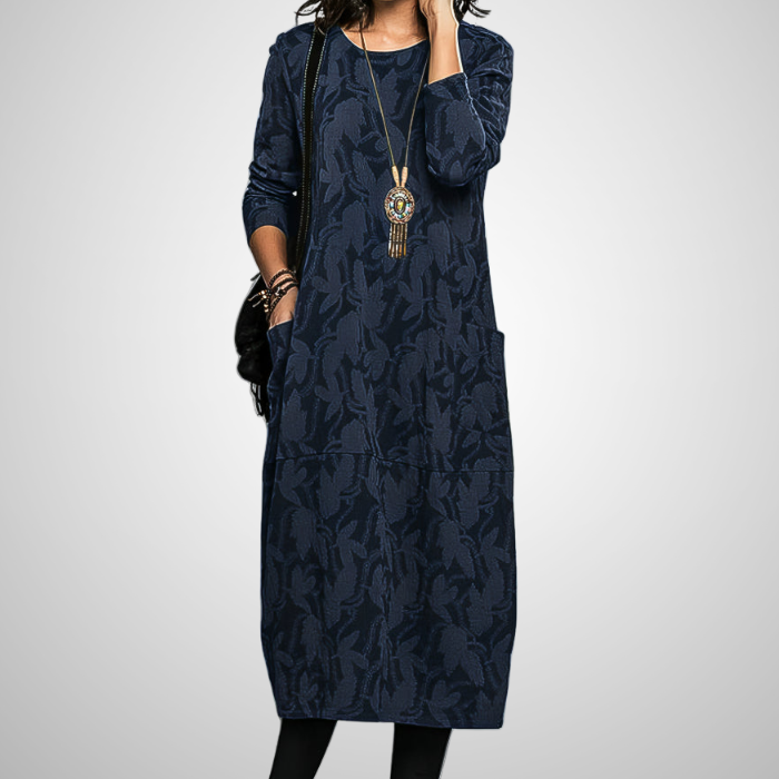 Cassie™ | Robe d’hiver décontractée avec col rond