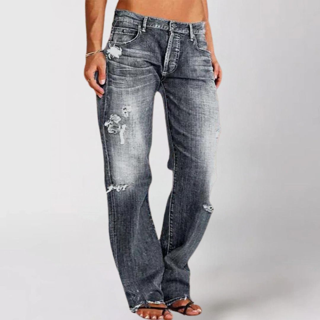 Vicky | Jean en denim large et décontracté