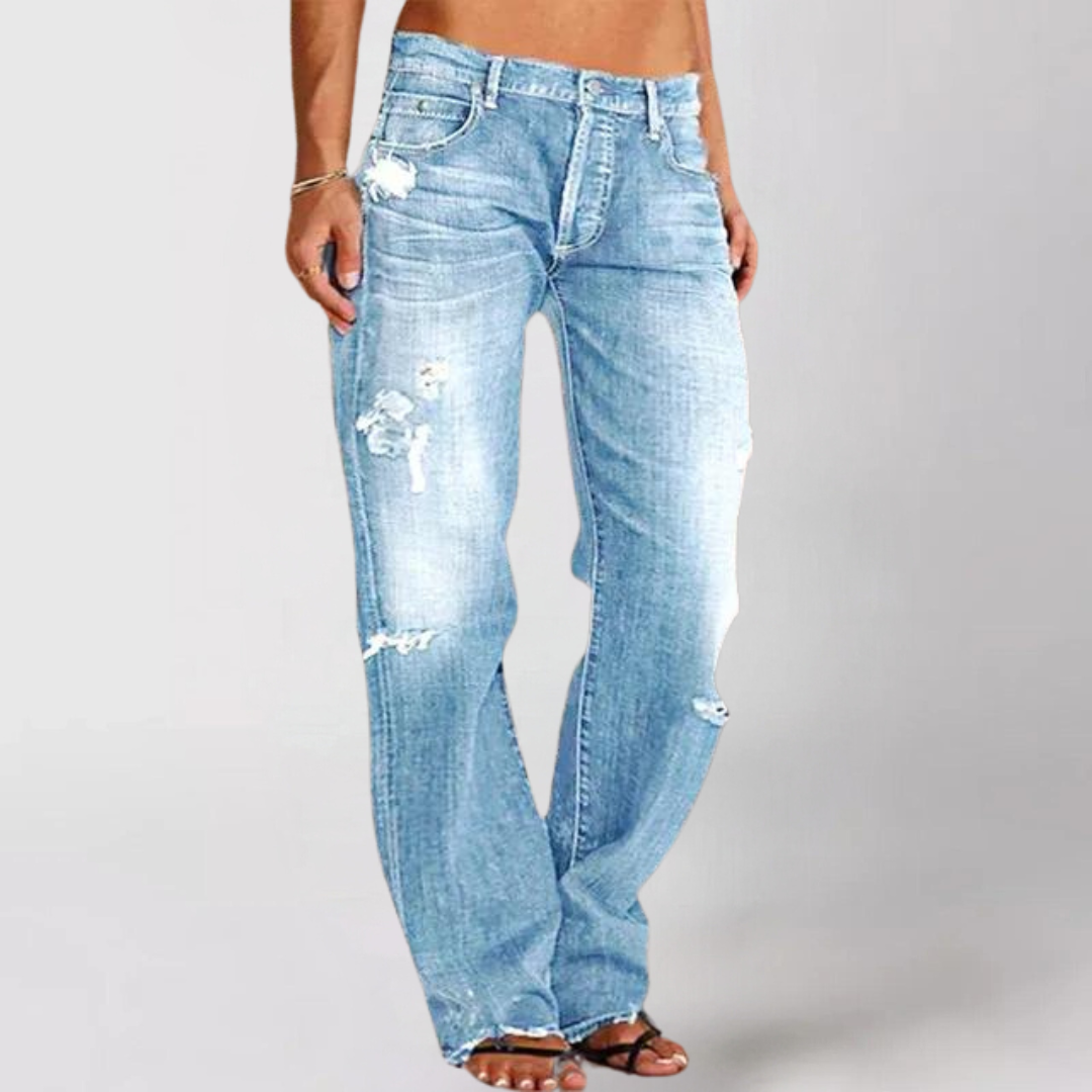 Vicky | Jean en denim large et décontracté