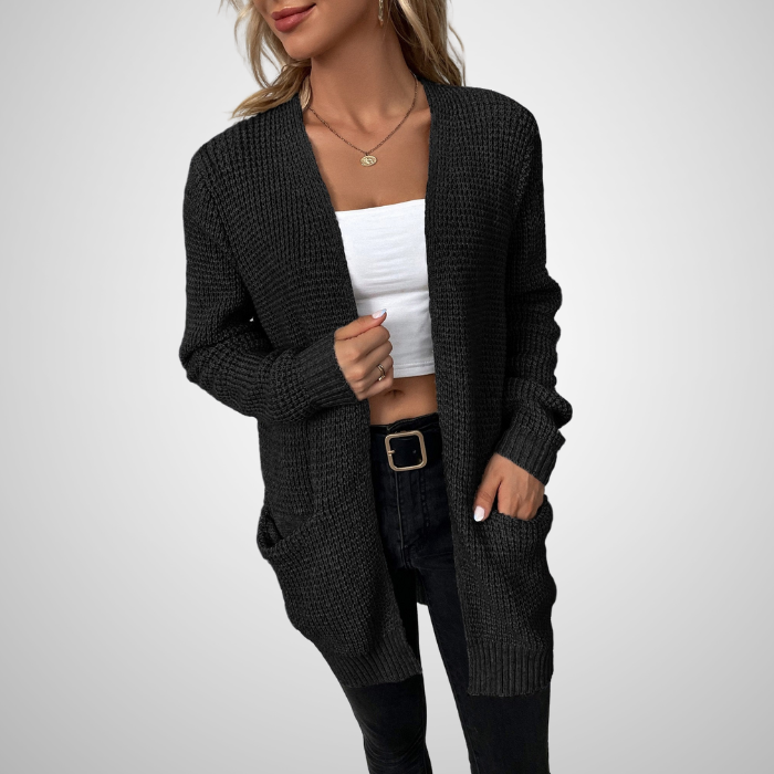 Tatiana - Cardigan à manches longues en maille