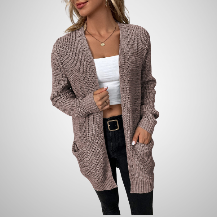 Tatiana - Cardigan à manches longues en maille