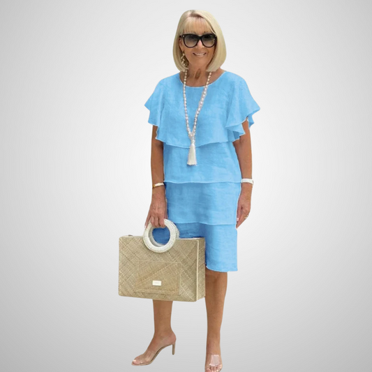 Yvonne – robe envoûtante à volants superposés