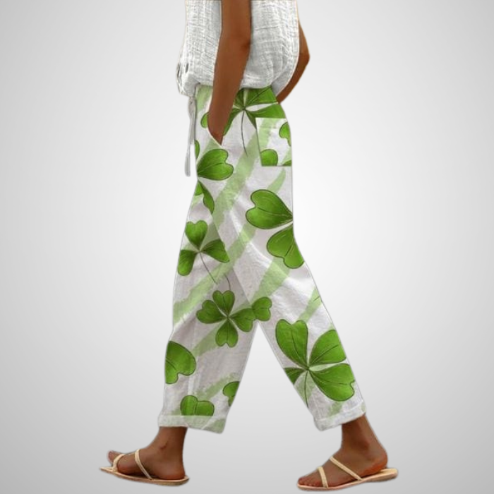 Solène｜Pantalons floraux d'été
