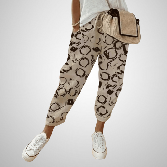 Zoé｜Pantalon élégant en coton et lin