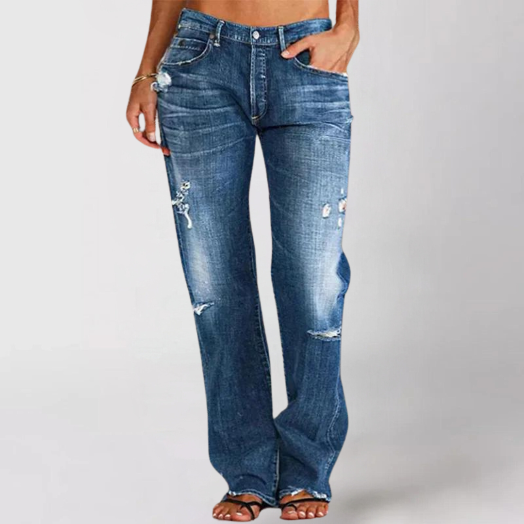 Vicky | Jean en denim large et décontracté