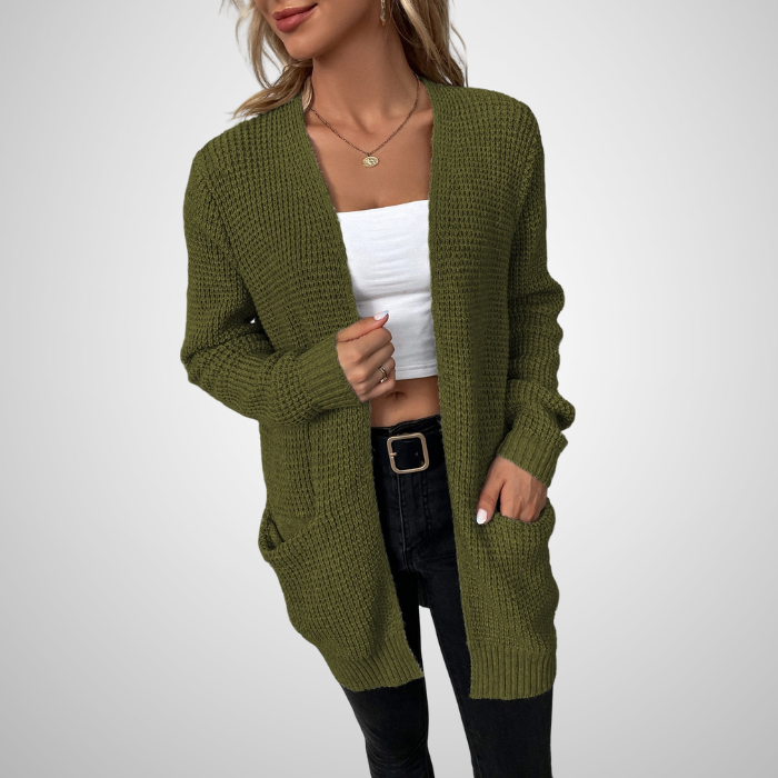 Tatiana - Cardigan à manches longues en maille